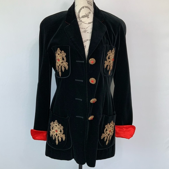 Escada Jackets & Blazers - Escada size 38 Velvet jacket